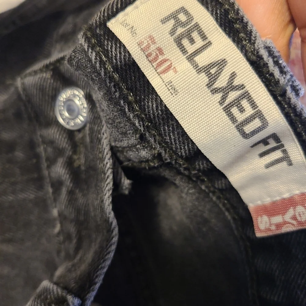 Levi's Mens 550 Jeans Black Size‎ 38x32 Relaxed Fit Five Pocket Cotton Denim